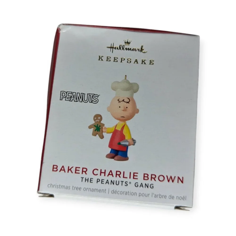 Hallmark Keepsake Ornament Miniature 2021 Baker Charlie Brown Ornament w/Box NWT